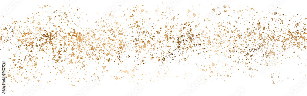 gold sparkle splatter border