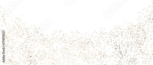 gold sparkle splatter border