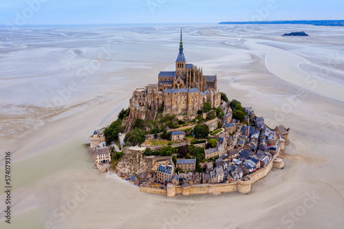 Fototapeta Naklejka Na Ścianę i Meble -  Mont Saint Michel,.Manche.Normany,France