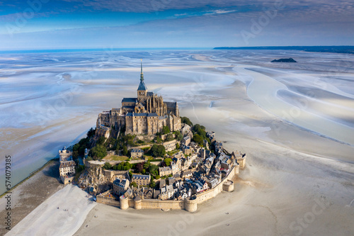 Fototapeta Naklejka Na Ścianę i Meble -  Mont Saint Michel,.Manche.Normany,France