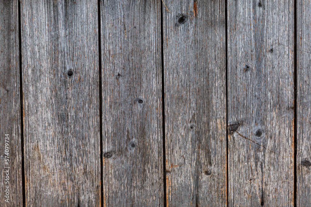Fototapeta premium Texture wooden colorless boards close-up.