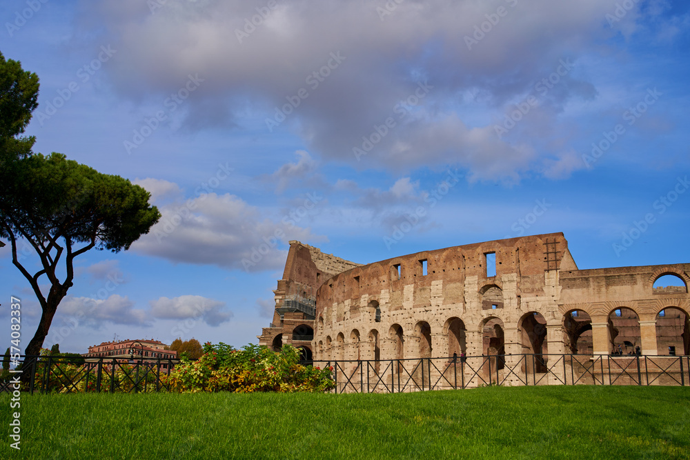 Blick auf das Kolosseum in Rom, Italien