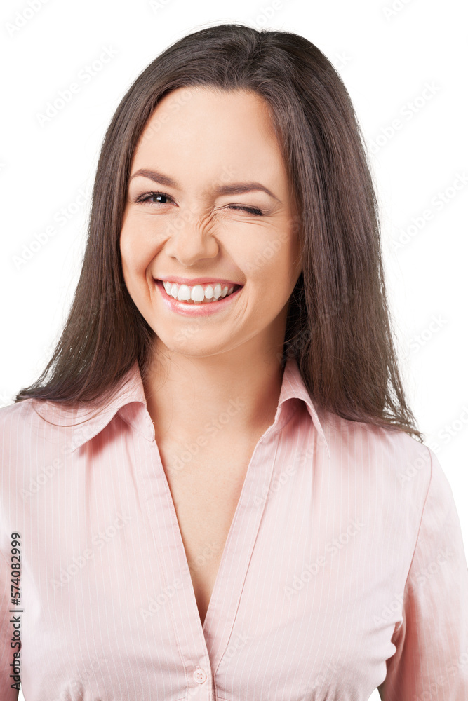 Young cute woman isolated on white background Young cute woman isolated on white background