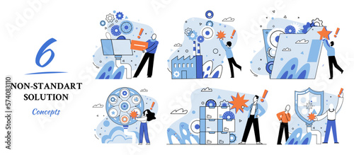 Non standart solution metaphor. Creation of individual decision for integration of disparate production, information and telecommunication systems of customer into single improve management efficiency