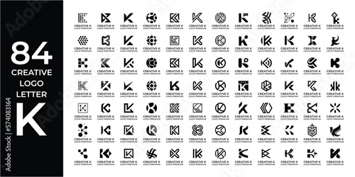 Creative logo design bundle letter K.