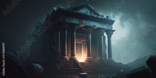 Haunted Temple, generative ai