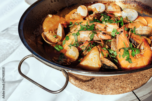Traditional seafood cataplana dish from Algarve