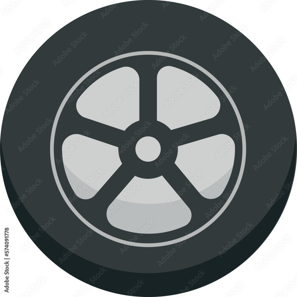Car wheel icon cartoon vector. Auto vehicle. Service gear Car wheel icon cartoon vector. Auto vehicle. Service gear