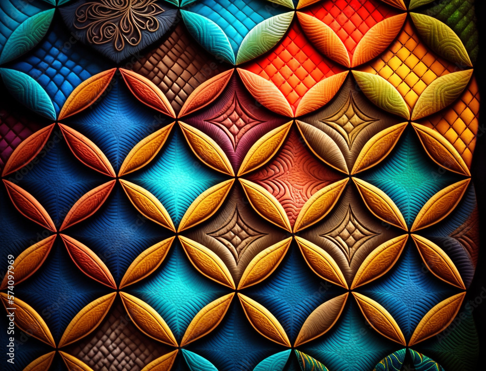 Abstract Quilting Highly Detailed Texture Background Abstract Quilting Highly Detailed Texture Background