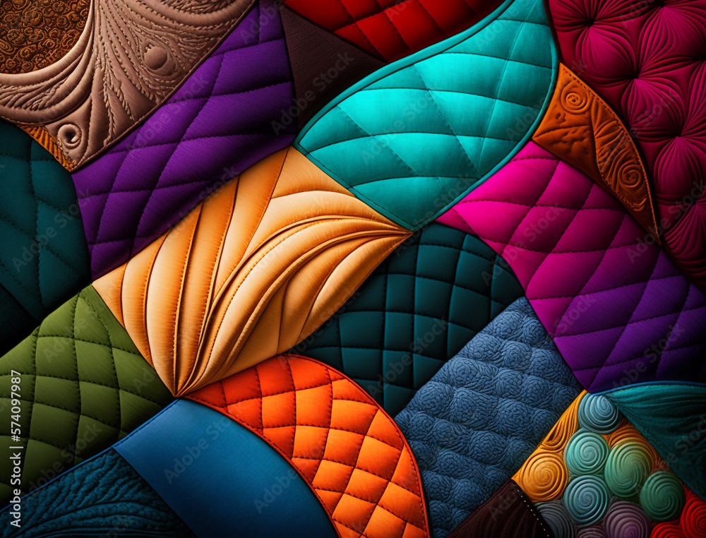Obraz premium Abstract Quilting Highly Detailed Texture Background