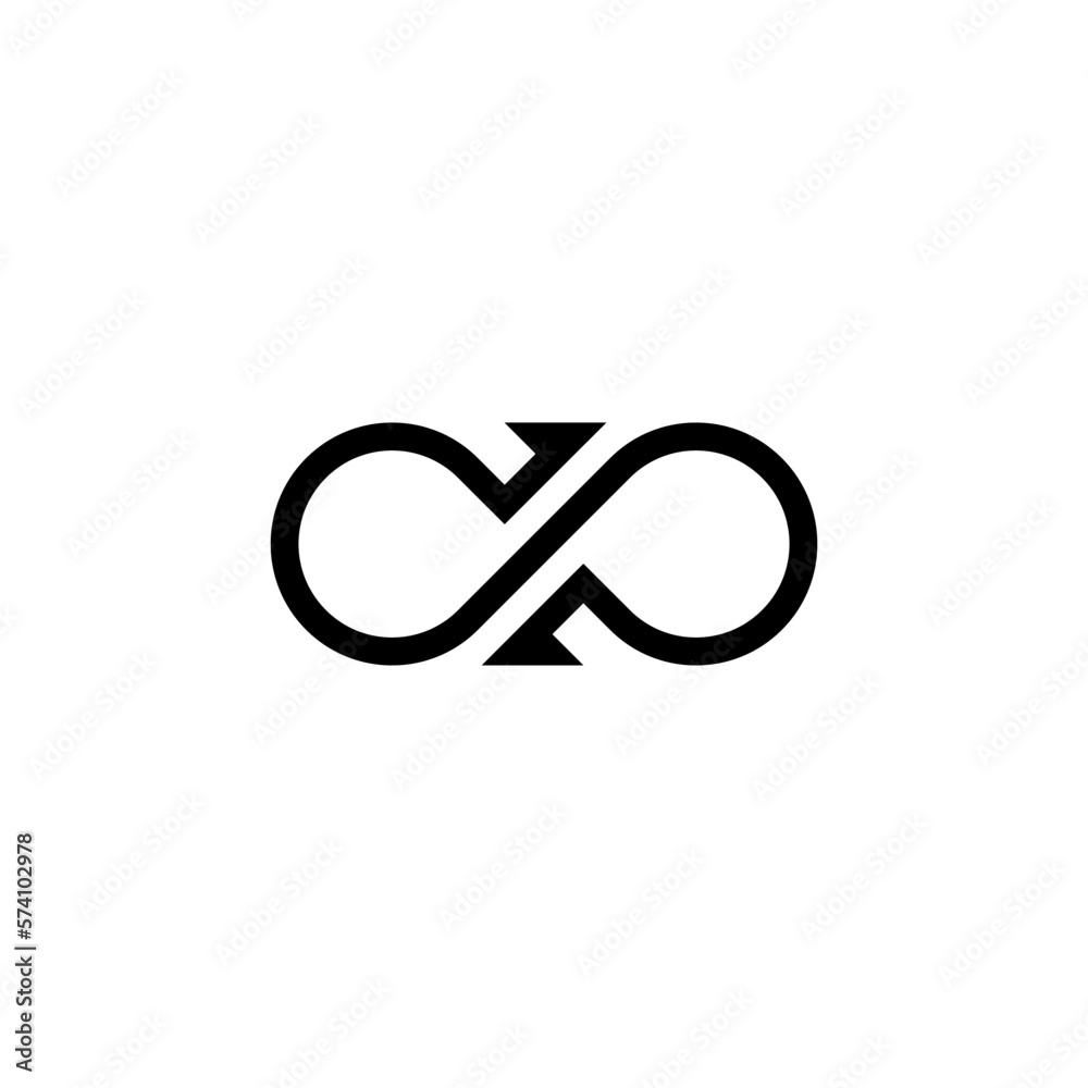 simple abstact unique infinity logo vector simple abstact unique infinity logo vector