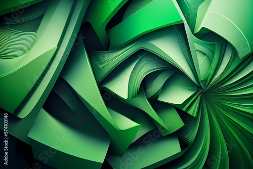 abstract green background made with generative ai