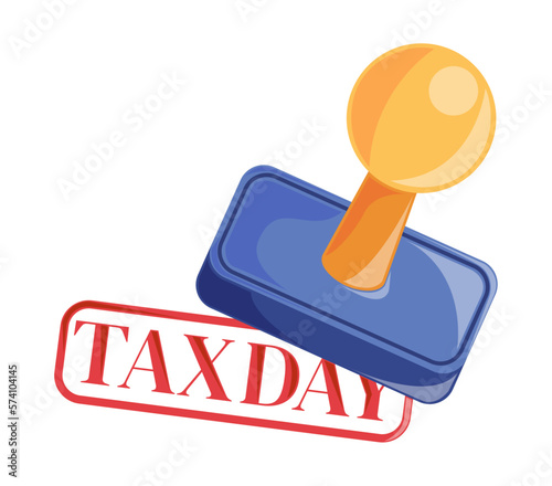 tax day stamp
