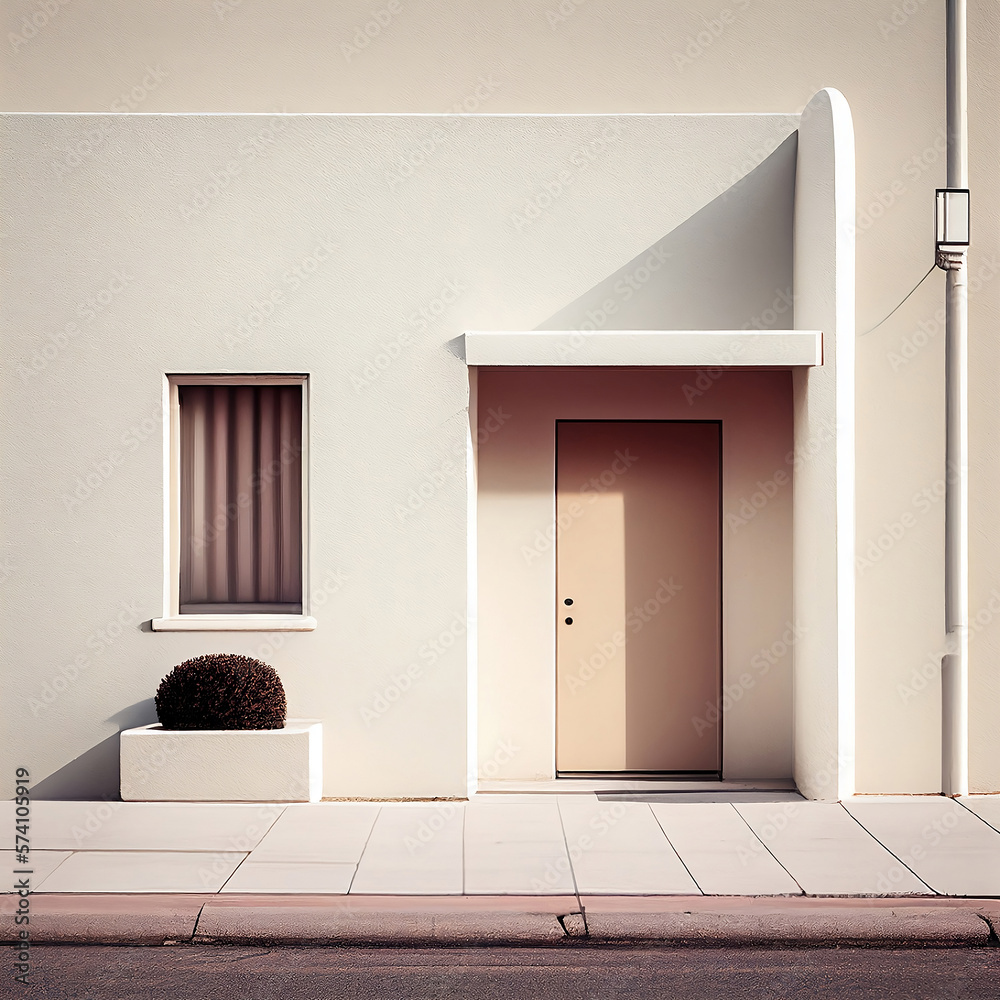 Front door, photorealistic illustration, Generative AI