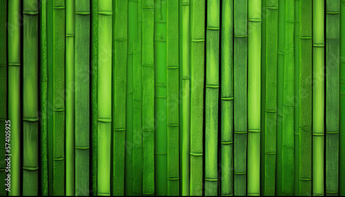 Background green bamboo texture created with generative AI