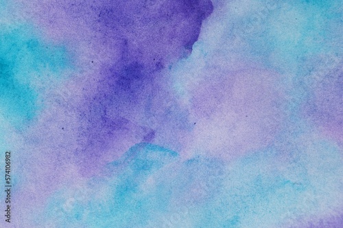 Abstract colorful watercolor painting as background, top view © New Africa