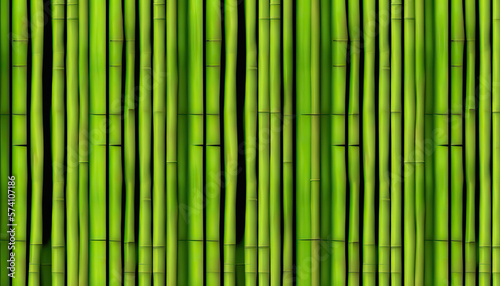 Background green bamboo texture created with generative AI