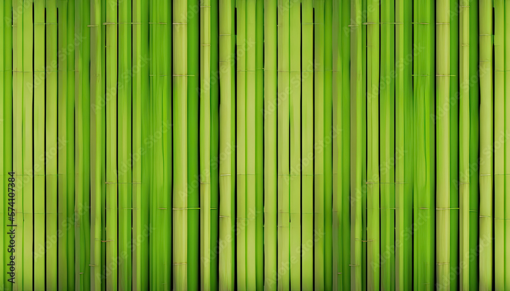 Background green bamboo texture created with generative AI Background green bamboo texture created with generative AI
