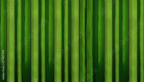 Background green bamboo texture created with generative AI