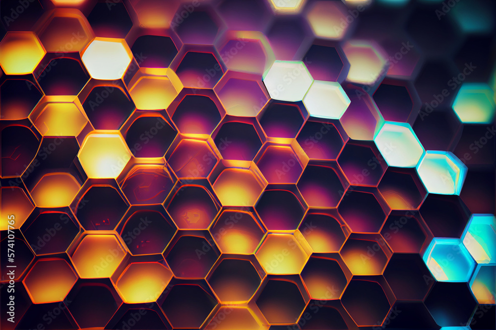 Hexagonal pattern background Hexagonal pattern background