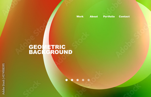 Abstract liquid background for your landing page design. Web page for website or mobile app wallpaper