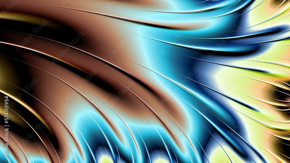 Obraz premium Fractal complex line - Mandelbrot set detail, digital artwork for creative graphic