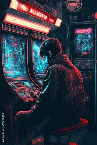 Playing Video Games, made with Generative AI