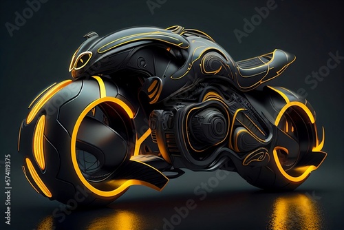 modern future motocycle made with generative ai