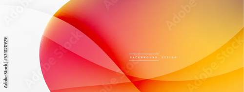 Abstract background. Fluid gradient color wave template for wallpaper, banner, background or landing