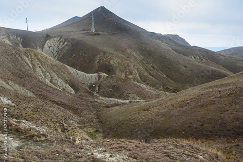 Picturesque hills in surroundings of Koktebel. Crimea photo