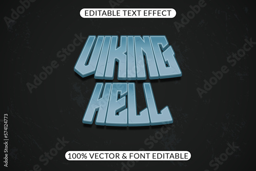 Easily editable viking hell text effect