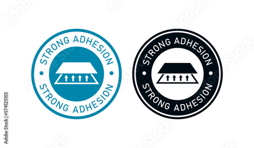 Strong adhesion logo vector set. Suitable for product label