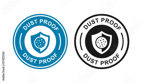 Dust proof logo badge set