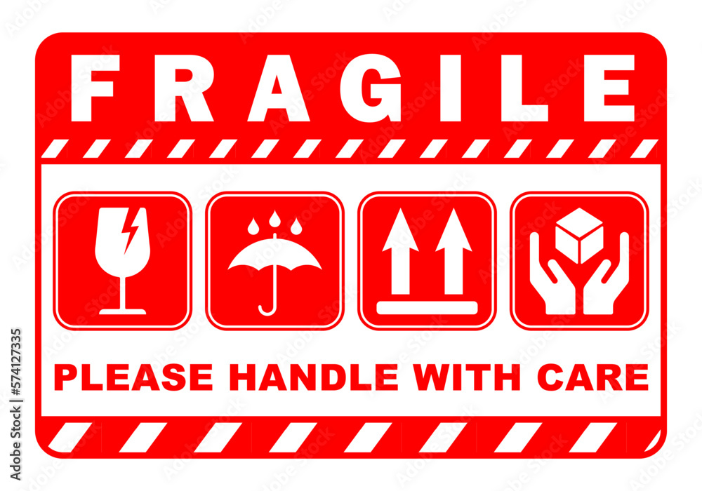 Printable Fragile Handle with Care Sign