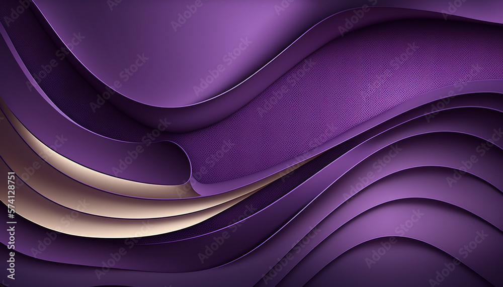 Purple abstract background with lines waves , Generative AI Purple abstract background with lines waves , Generative AI