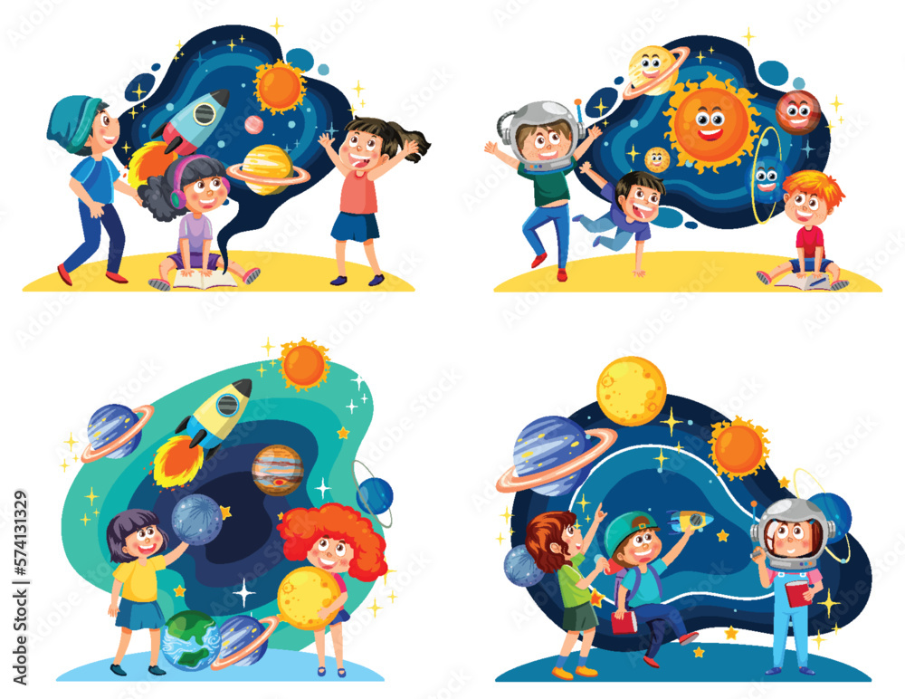 Kids in space theme Kids in space theme