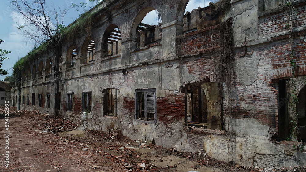 Ngawi, Indonesia - February 21 2023
Fort Van den Bosch or Fort Pendem is a fort located in Pelem Village, Ngawi Kota District, Ngawi. Ngawi, Indonesia - February 21 2023
Fort Van den Bosch or Fort Pendem is a fort located in Pelem Village, Ngawi Kota District, Ngawi.