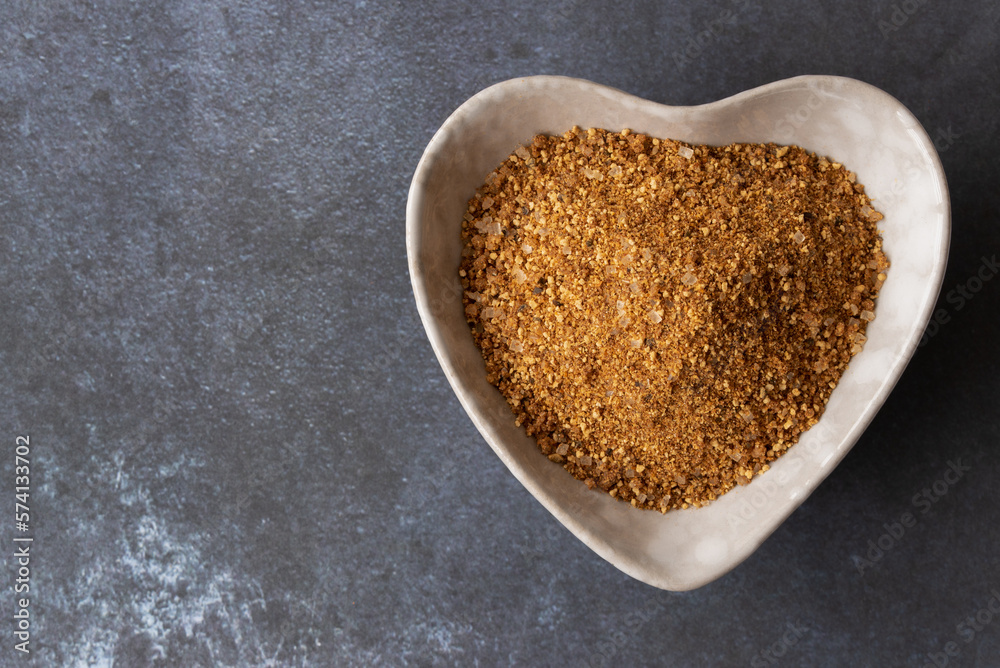 BBQ Rub in a Heart Shaped Bowl BBQ Rub in a Heart Shaped Bowl