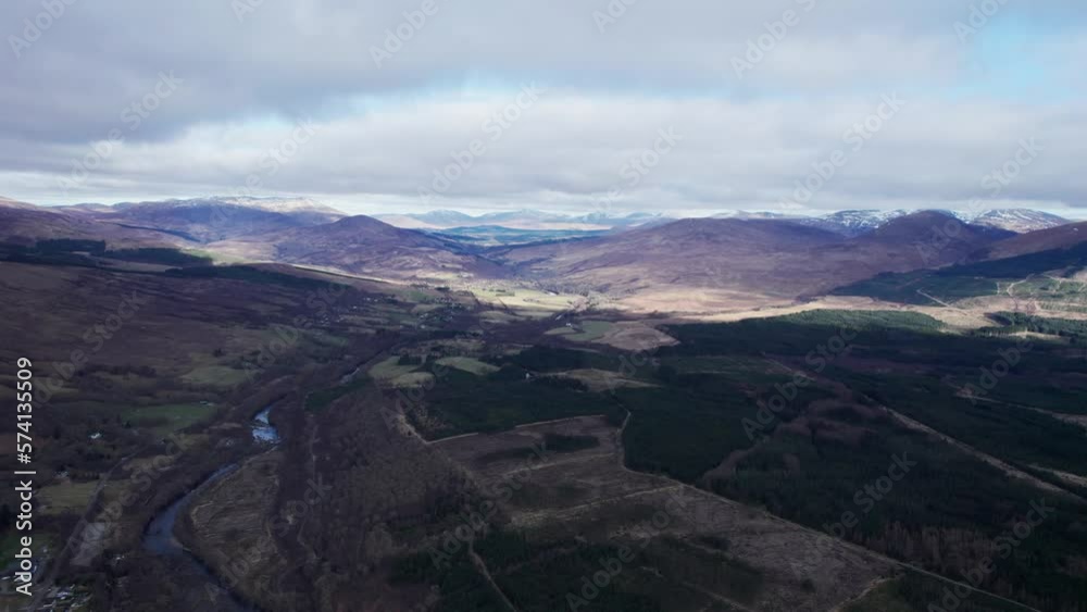 Sensational aerial drone view of vast Eynif Han mountain landscape in Turkey Sensational aerial drone view of vast Eynif Han mountain landscape in Turkey
