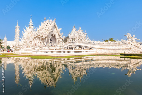 Wat Rong Khun, the white temple in chiang rai, thailand
