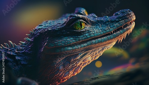 crocodile created using AI Generative Technology