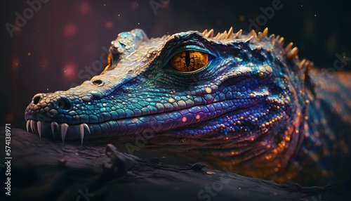 crocodile created using AI Generative Technology