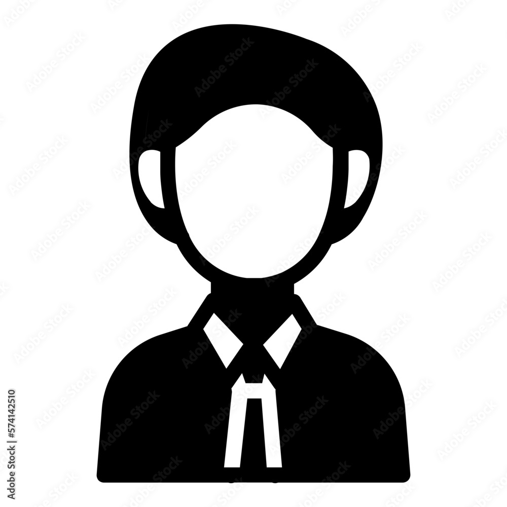 Obraz premium Employee solid icon
