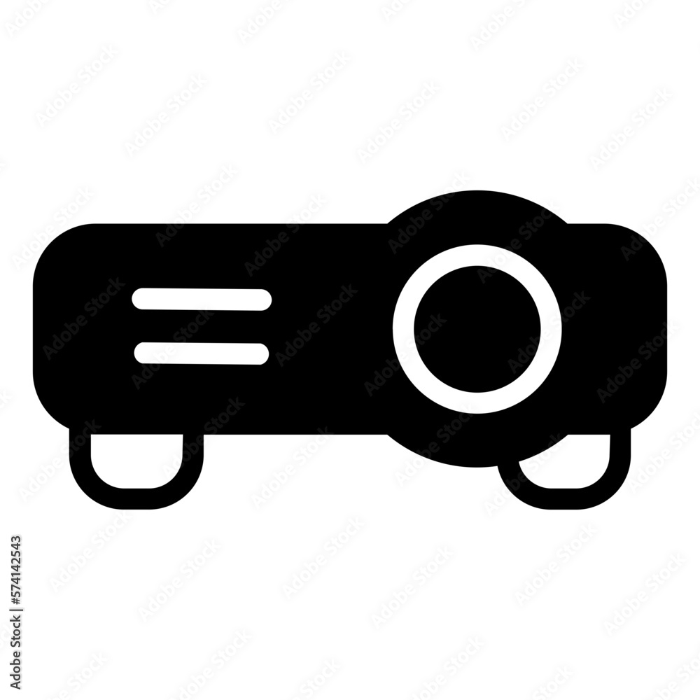 Projector solid icon Projector solid icon