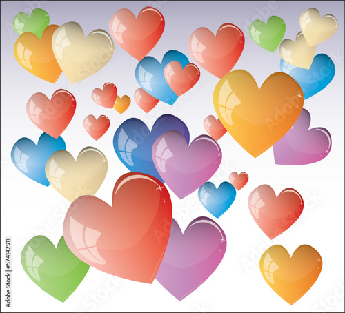 Colour hearts
