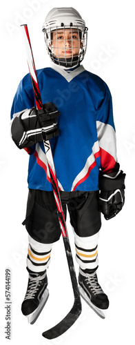 Young hockey player