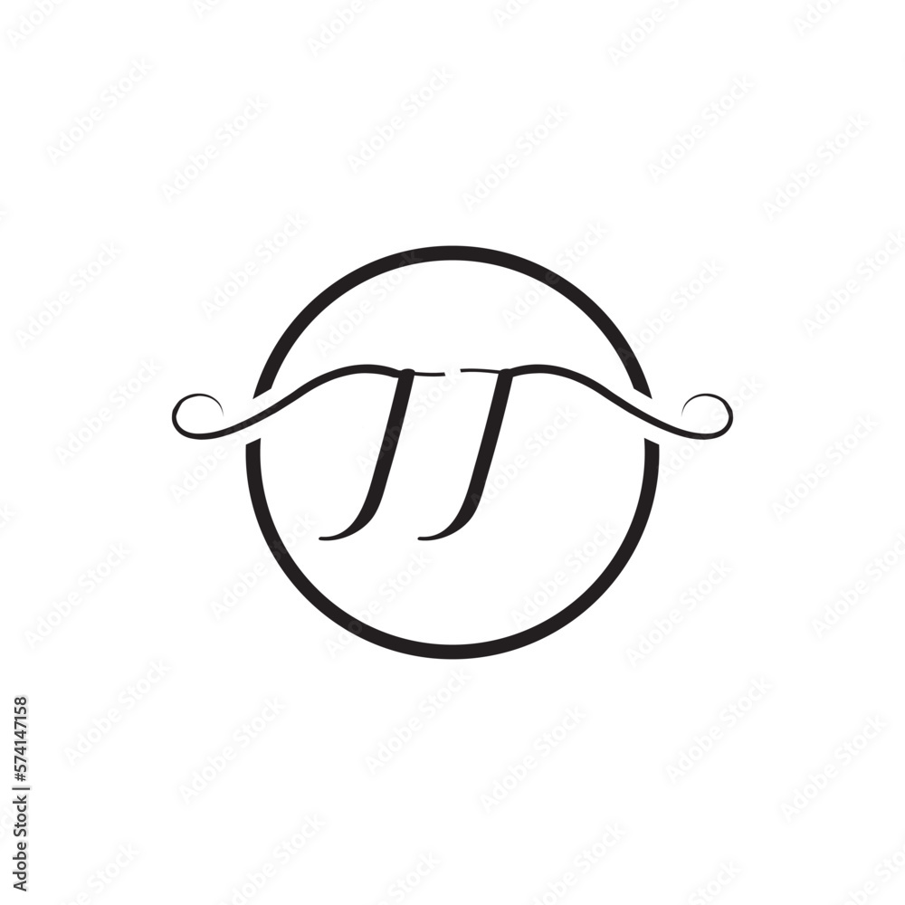 Initial Handwritten TT T T Letters Logo with a minimalist design. Initial Handwritten TT T T Letters Logo with a minimalist design.