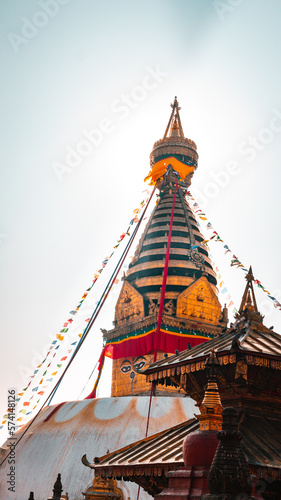 Temple  Swayambhunath in Kathmandu  nepal