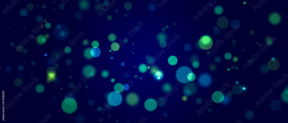 Abstract bokeh lights on dark blue background. Abstract bokeh lights on dark blue background.
