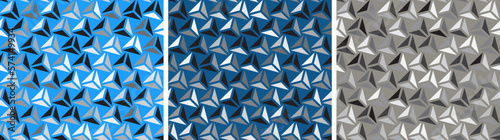 Abstract geometric seamless pattern with triangles.